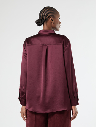 Satin shirt - BROWN BORDEAUX - Marina Rinaldi - 4