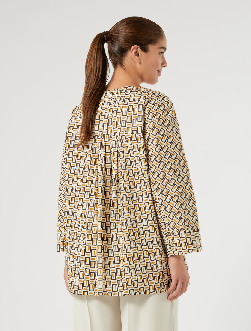 Cotton poplin shirt - IVORY - Marina Rinaldi - 4