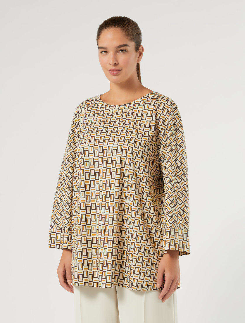 Cotton poplin shirt - IVORY - Marina Rinaldi - 3