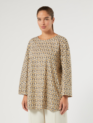 Cotton poplin shirt - IVORY - Marina Rinaldi - 3