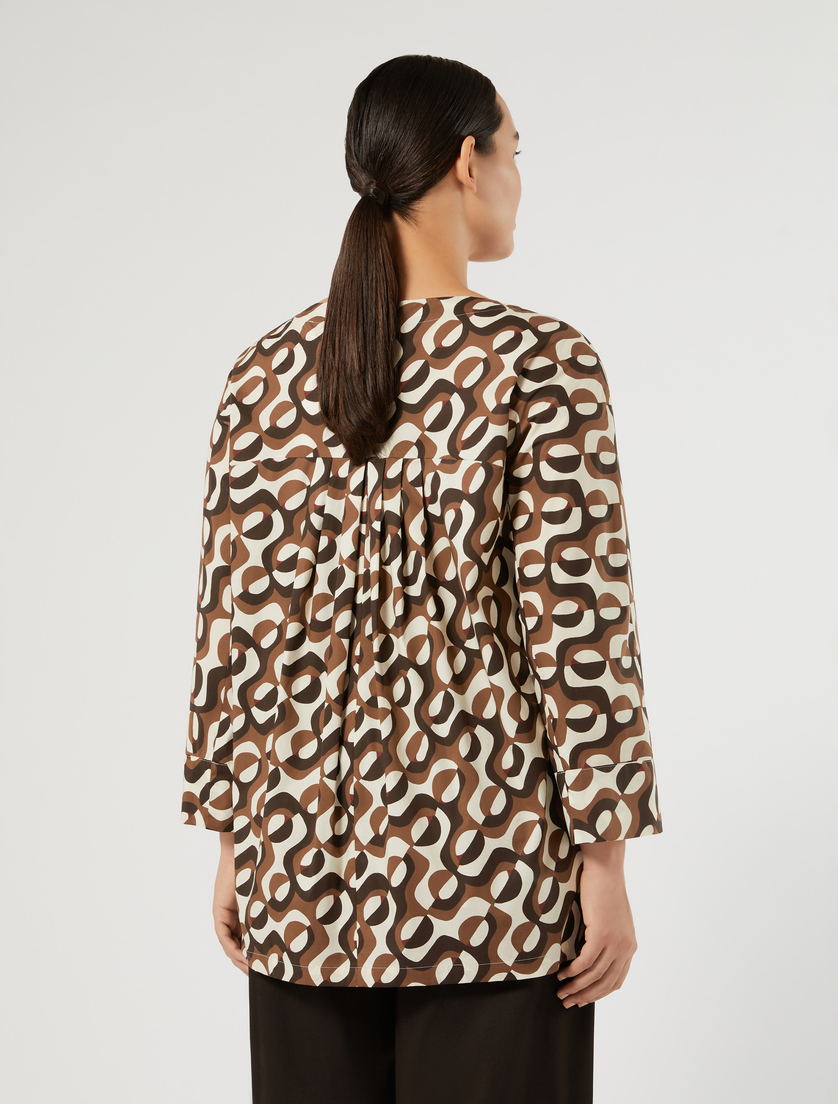 Cotton poplin shirt - IVORY - Marina Rinaldi - 4
