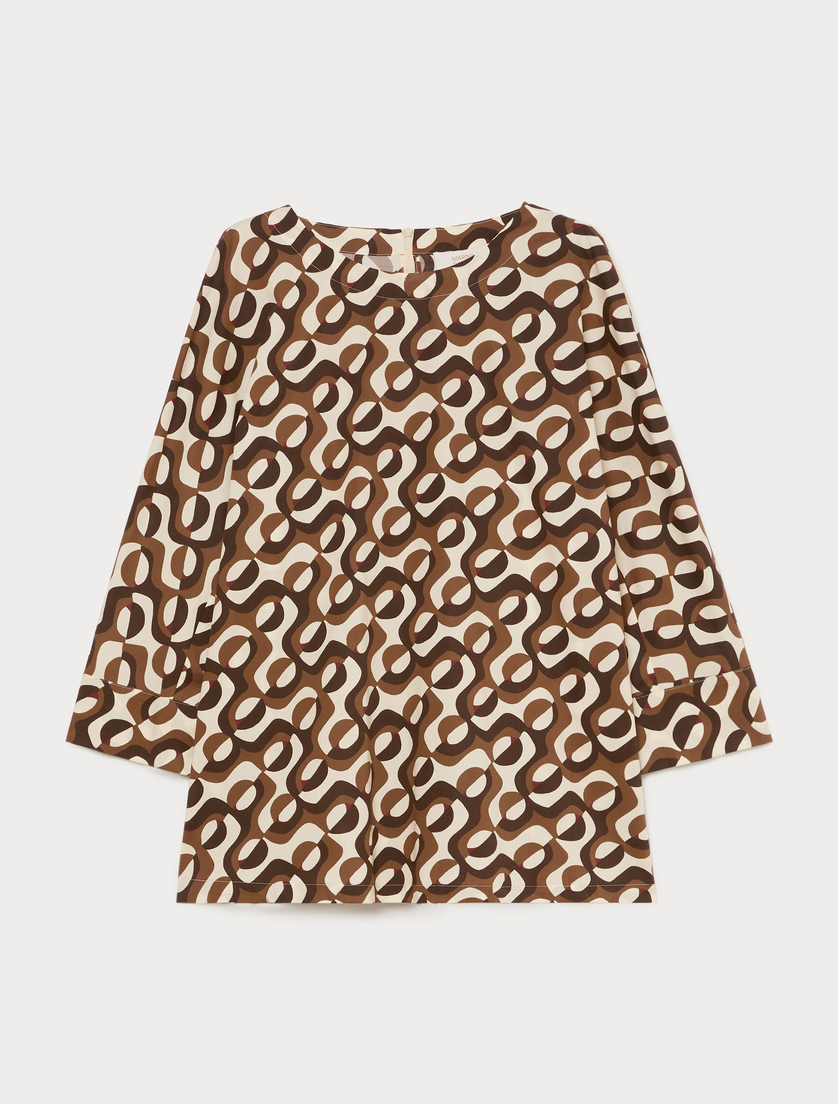 Cotton poplin shirt - IVORY - Marina Rinaldi