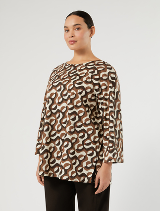 Cotton poplin shirt - IVORY - Marina Rinaldi - 3