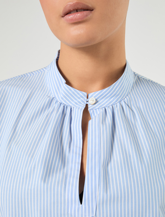 Chemise en popeline de coton - BLANC NEUTRE - Marina Rinaldi - 5