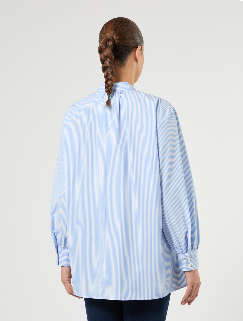 Chemise en popeline de coton - BLANC NEUTRE - Marina Rinaldi - 4