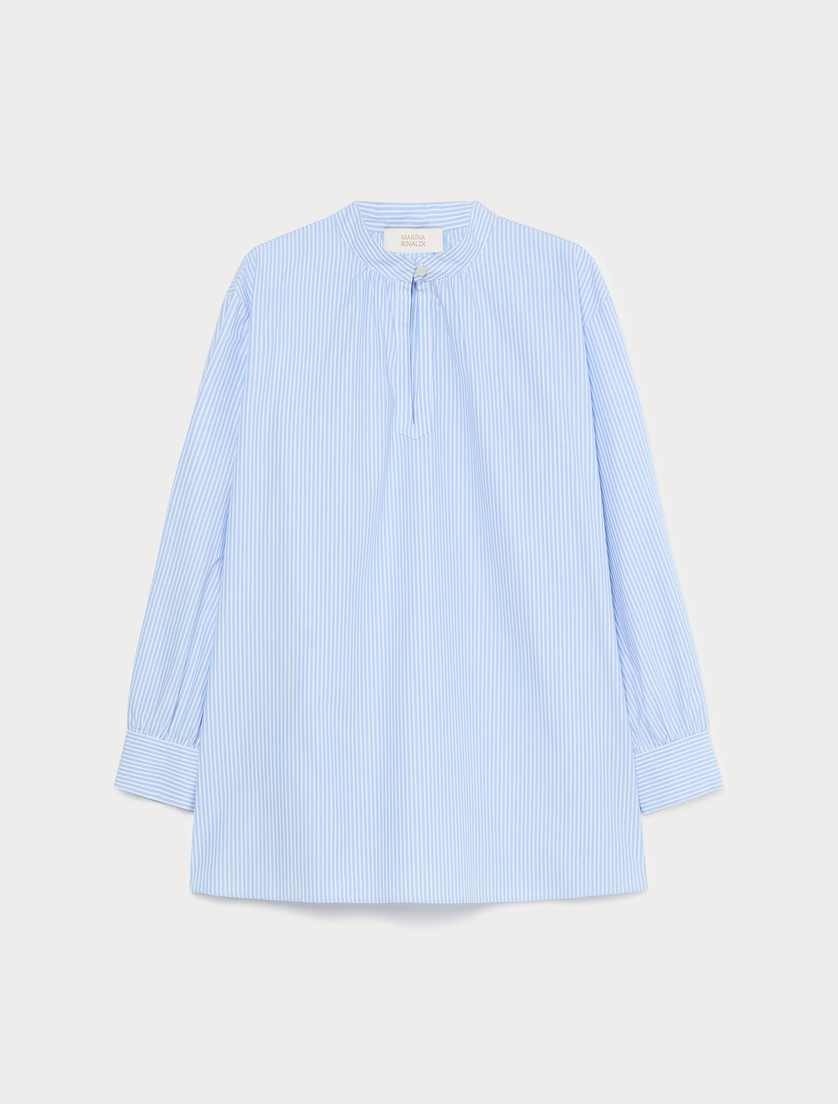 Chemise en popeline de coton - BLANC NEUTRE - Marina Rinaldi