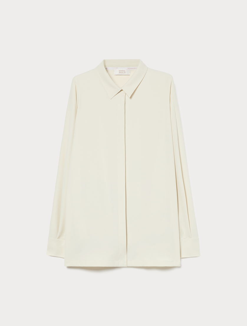 Stretch microtwill tunic - SAND - Marina Rinaldi