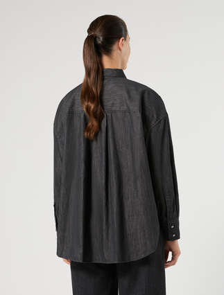 Camicia in denim - NERO - Marina Rinaldi - 4