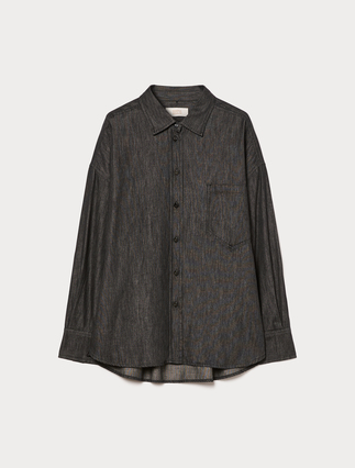 Camicia in denim - NERO - Marina Rinaldi - 1