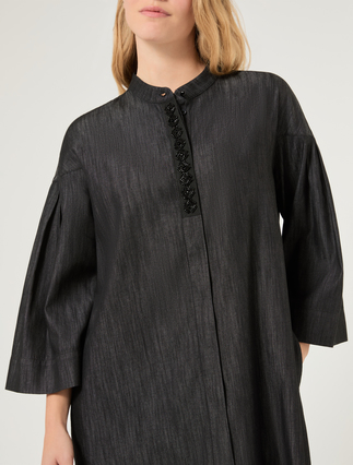 Denim shirt dress - MIDNIGHTBLUE - Marina Rinaldi - 5