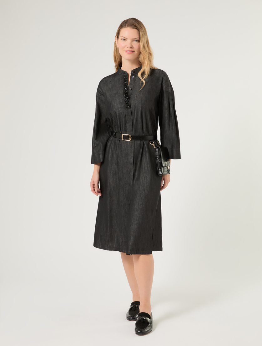 Denim shirt dress - MIDNIGHTBLUE - Marina Rinaldi - 2