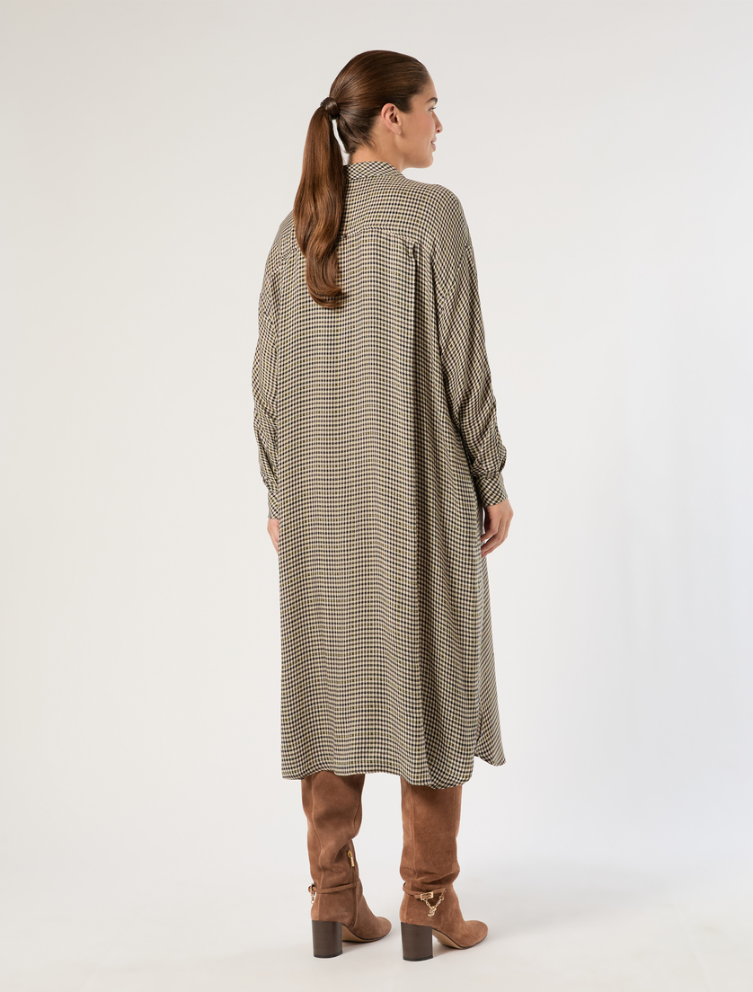 Twill dress - BROWN BORDEAUX - Marina Rinaldi - 4