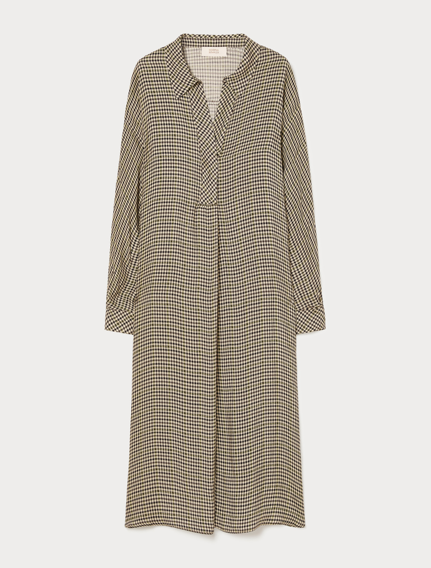 Twill dress - BROWN BORDEAUX - Marina Rinaldi