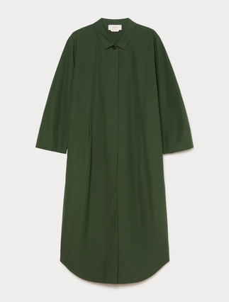 Cotton canvas shirt dress - Marina Rinaldi