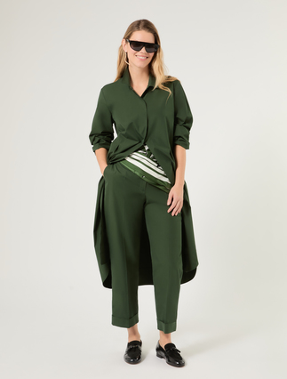 Cotton canvas shirt dress - Marina Rinaldi