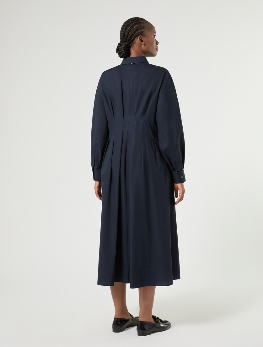 Kleid aus Popeline mit Stickerei - ULTRAMARINE - Marina Rinaldi - 4