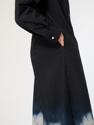 Cotton poplin dress - BLAU/SCHWARZ - Marina Rinaldi - 5