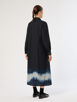 Cotton poplin dress - BLAU/SCHWARZ - Marina Rinaldi - 4
