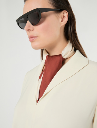 Stretch microtwill dress - SAND - Marina Rinaldi - 5