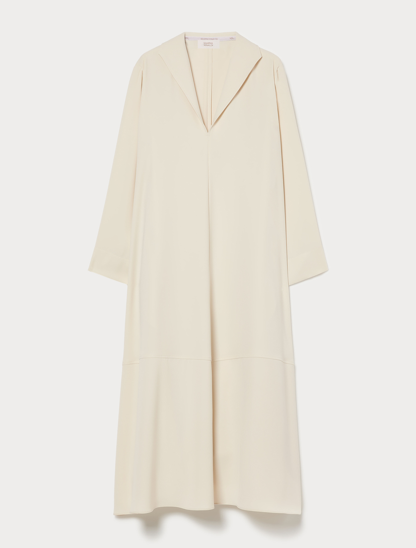 Stretch microtwill dress - SAND - Marina Rinaldi