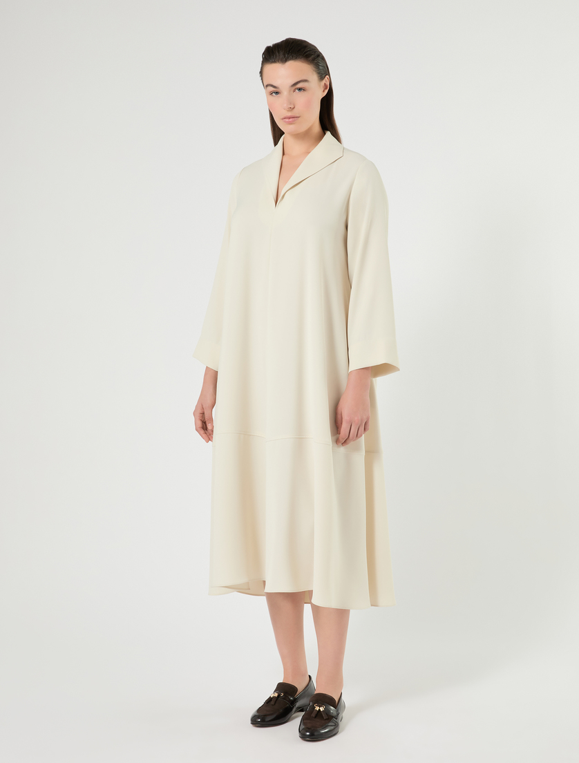 Stretch microtwill dress - SAND - Marina Rinaldi - 3
