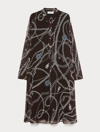 Georgette print dress - Marina Rinaldi