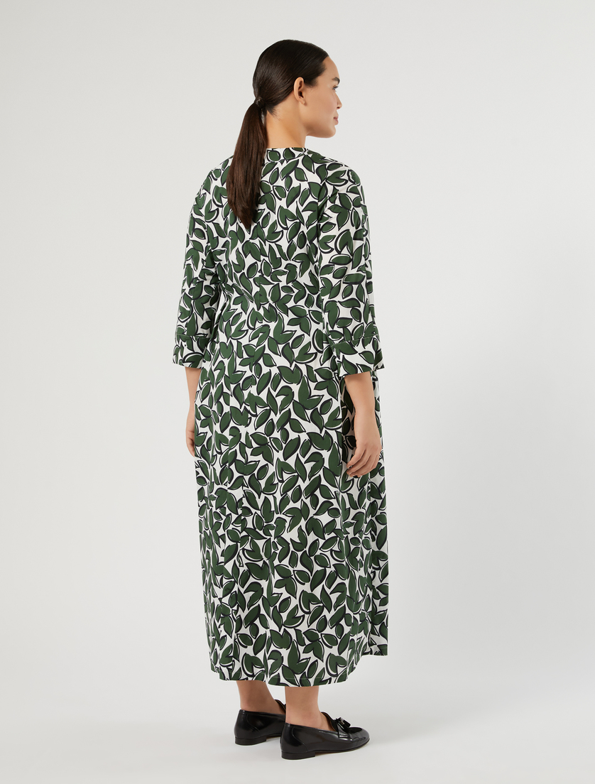 Kleid aus Baumwollpopeline - WEISS - Marina Rinaldi - 4