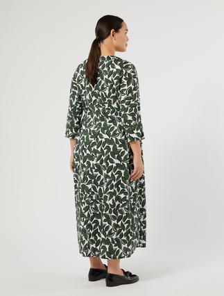 Kleid aus Baumwollpopeline - WEISS - Marina Rinaldi - 4