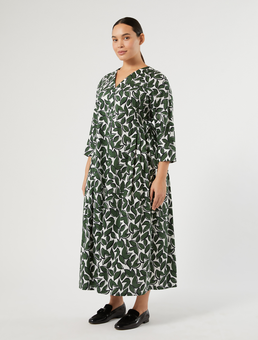 Kleid aus Baumwollpopeline - WEISS - Marina Rinaldi - 3