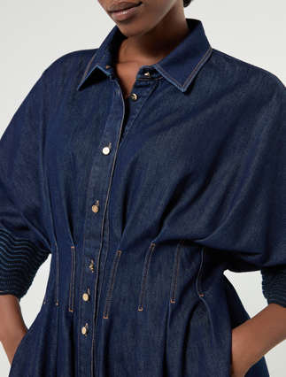 Robe-chemise en denim - BLEU NUIT - Marina Rinaldi - 5
