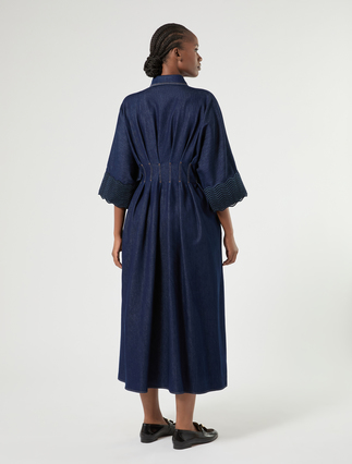 Robe-chemise en denim - BLEU NUIT - Marina Rinaldi - 4