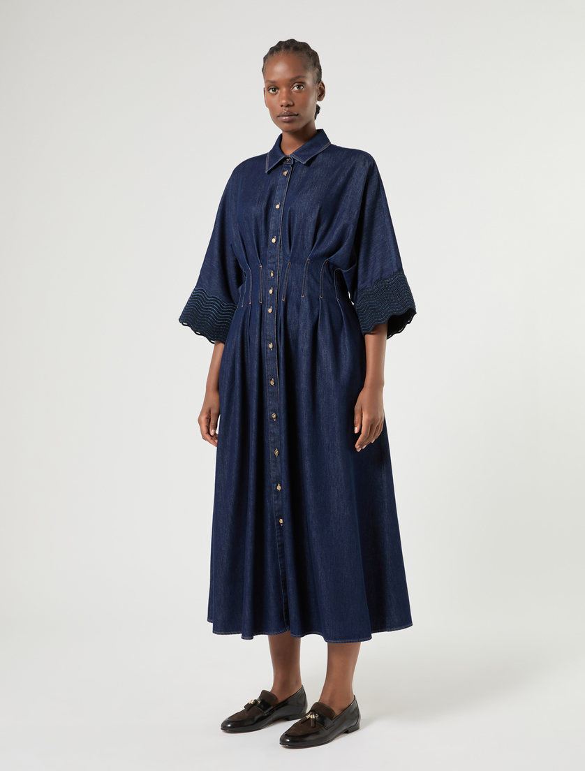 Robe-chemise en denim - BLEU NUIT - Marina Rinaldi - 3