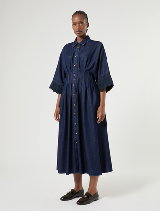 Robe-chemise en denim - BLEU NUIT - Marina Rinaldi - 3