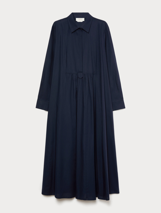langes Kleid aus Baumwoll-Oxford - Marina Rinaldi