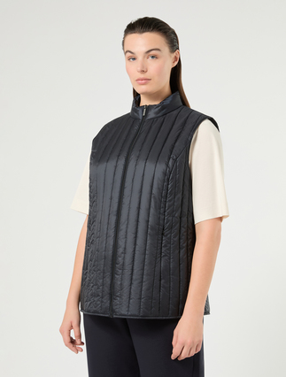 Quilted gilet - MIDNIGHTBLUE - Marina Rinaldi - 3