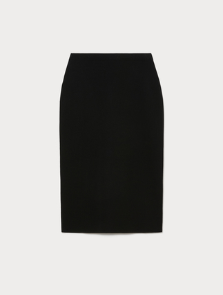 Viscose knit skirt - BLACK - Marina Rinaldi - 1