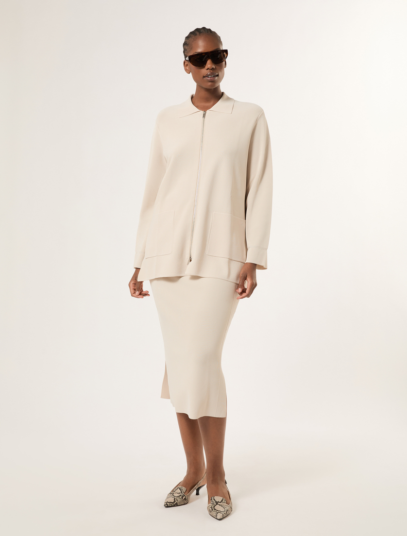 Viscose knit skirt - Marina Rinaldi