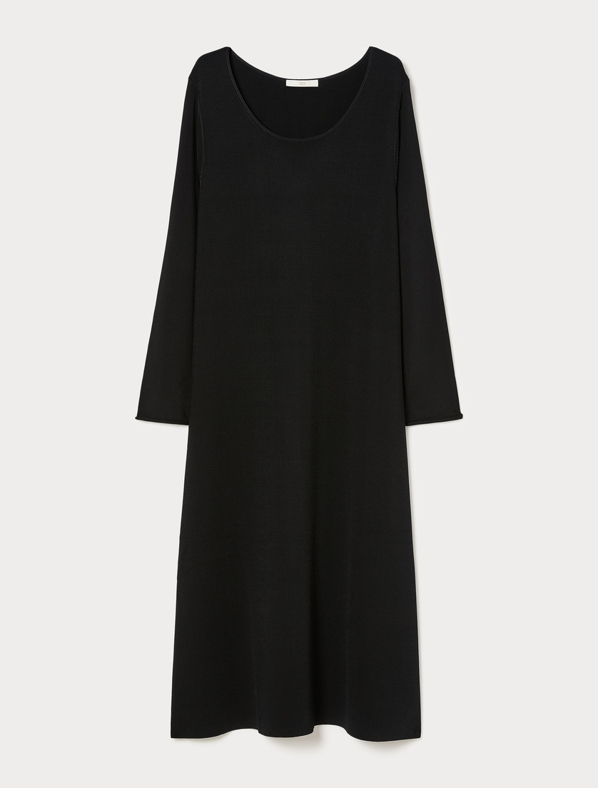 Viscose dress - CZARNY - Marina Rinaldi
