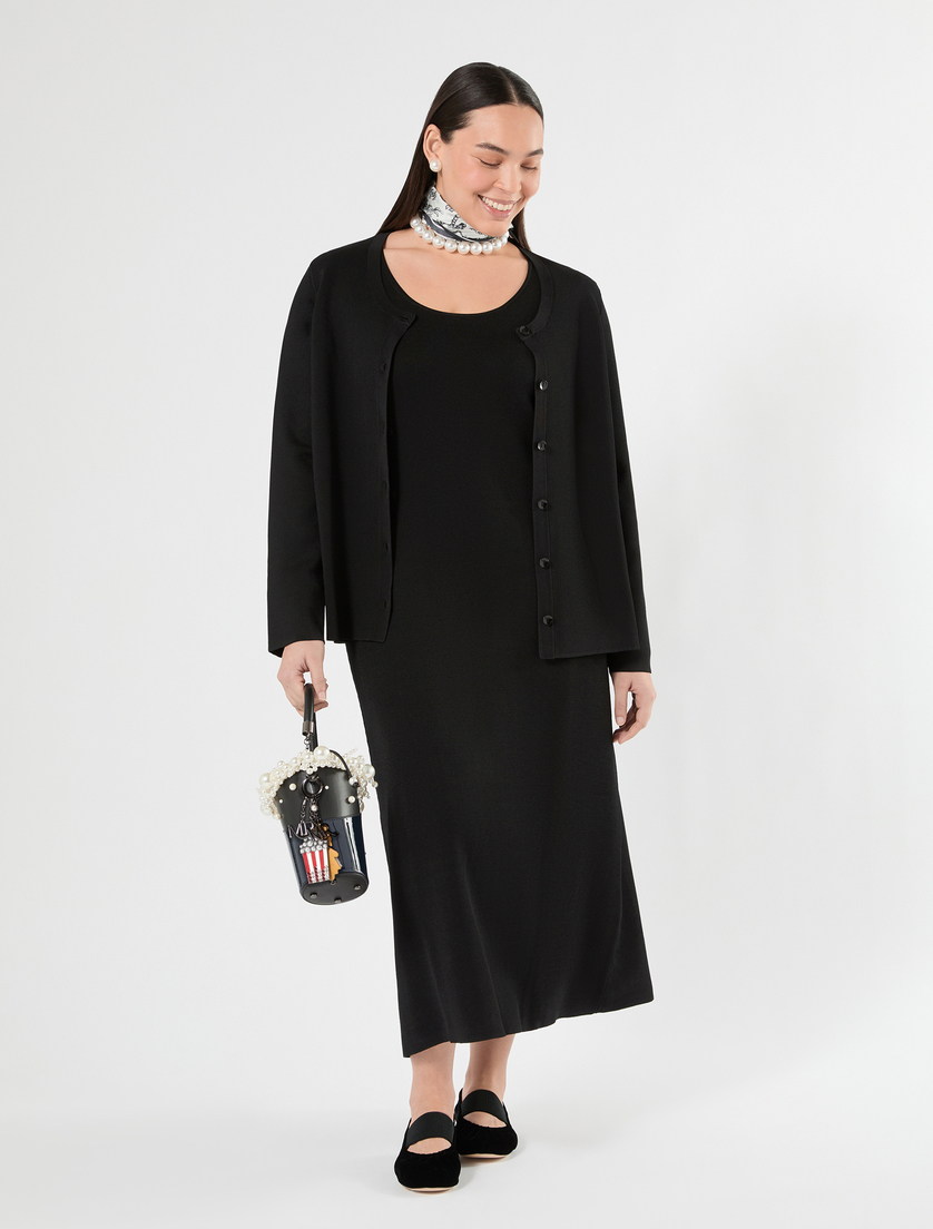 Viscose dress - CZARNY - Marina Rinaldi - 2