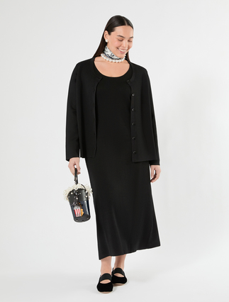 Viscose dress - CZARNY - Marina Rinaldi - 2
