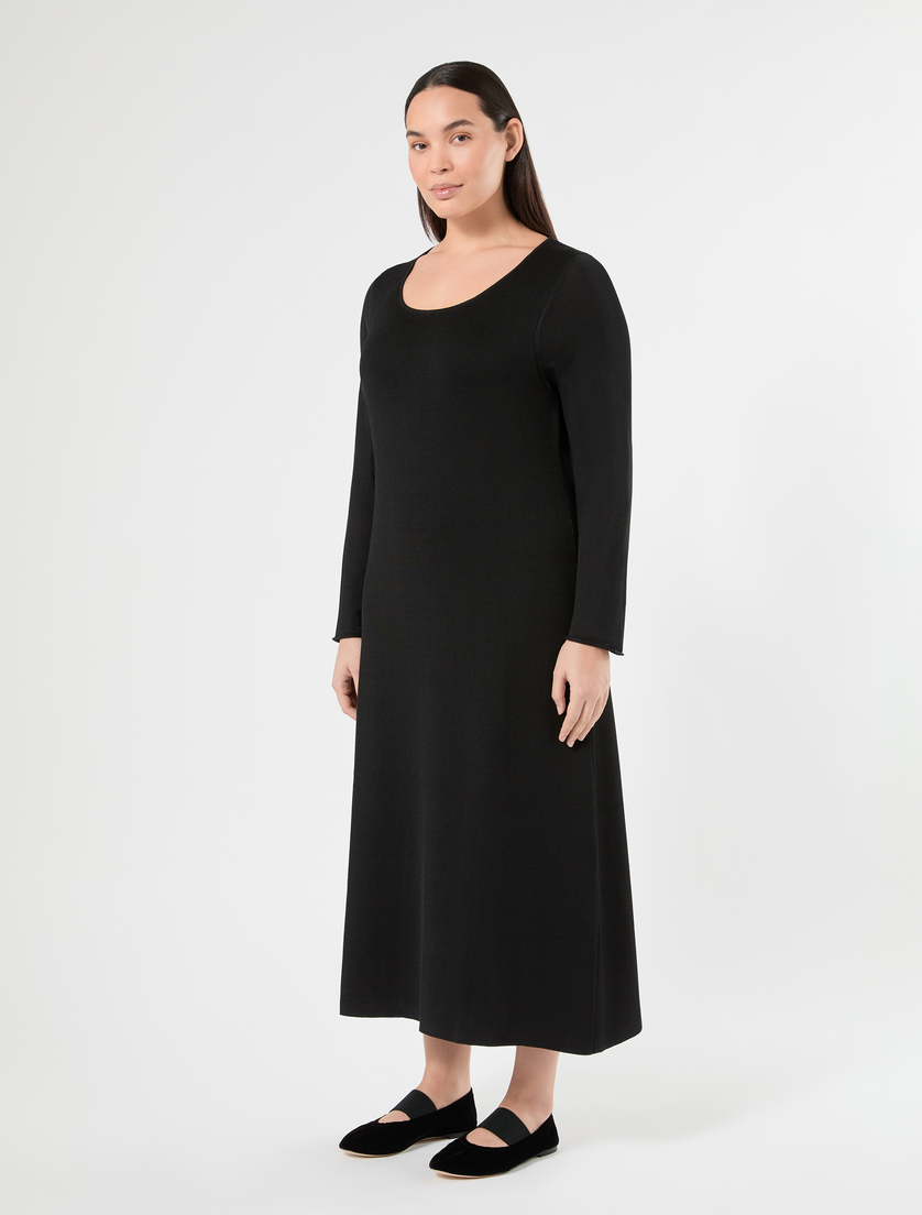 Viscose dress - CZARNY - Marina Rinaldi - 3