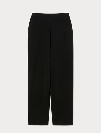 Viscose knit trousers - BLACK - Marina Rinaldi - 1