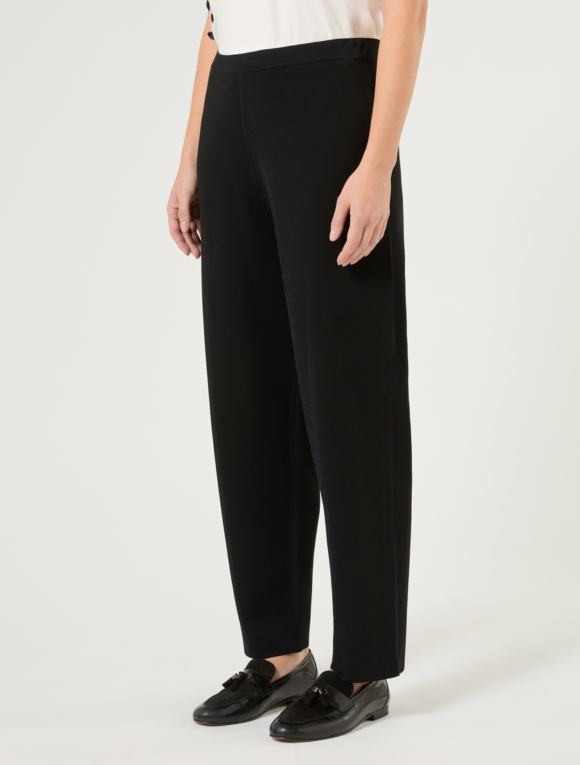 Viscose knit trousers - BLACK - Marina Rinaldi - 3
