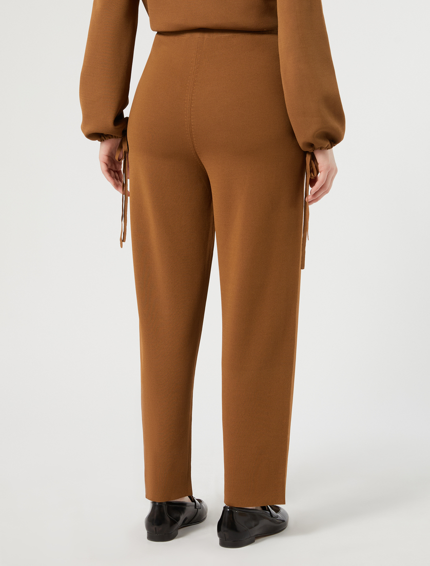 Viscose knit trousers - BISCUIT - Marina Rinaldi - 4