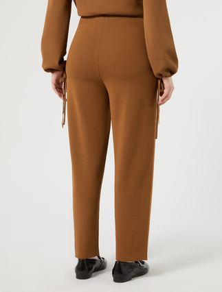 Viscose knit trousers - BISCUIT - Marina Rinaldi - 4
