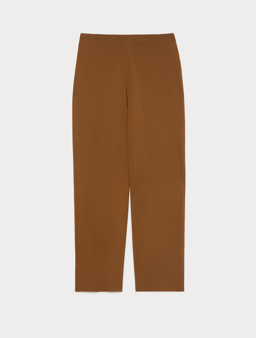 Viscose knit trousers - BISCUIT - Marina Rinaldi
