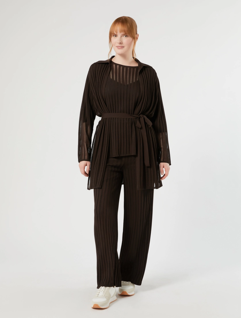 Ribbed knitted trousers - Marina Rinaldi