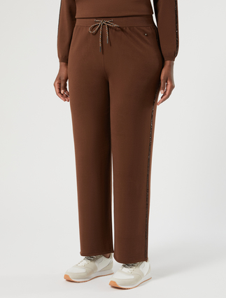 Pantalon en maille de viscose - BISCUIT