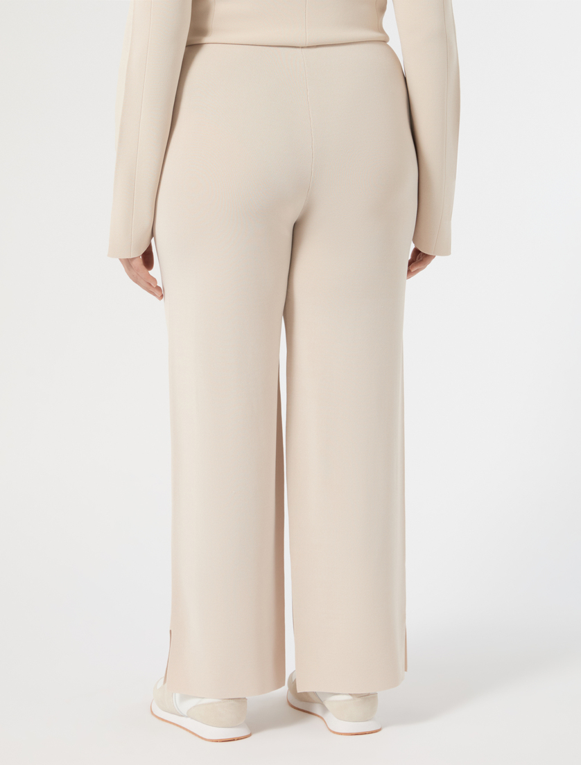 Viscose knit trousers - POWDER - Marina Rinaldi - 4