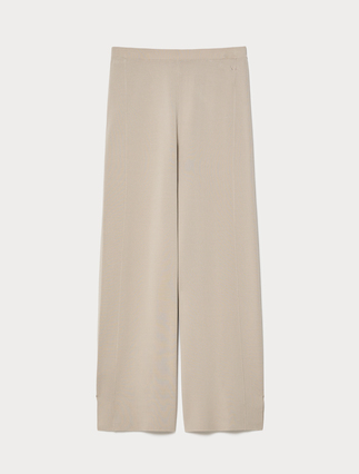 Viscose knit trousers - BEIGE - Marina Rinaldi - 1
